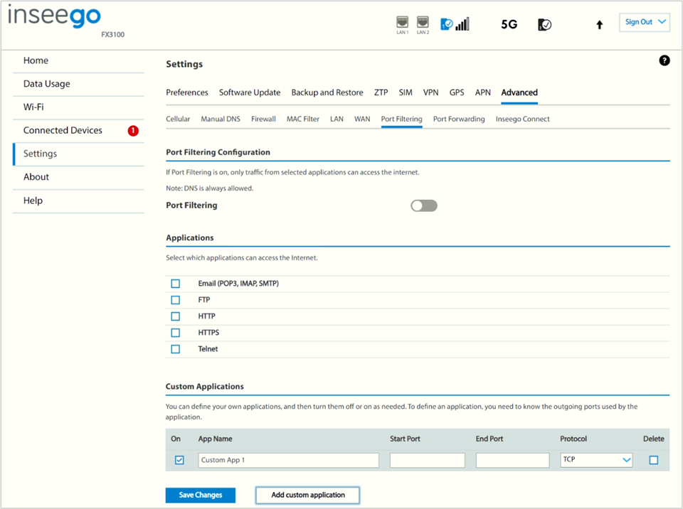 Inseego Wavemaker™ 5G Indoor Router FX3100 User Guide | Inseego